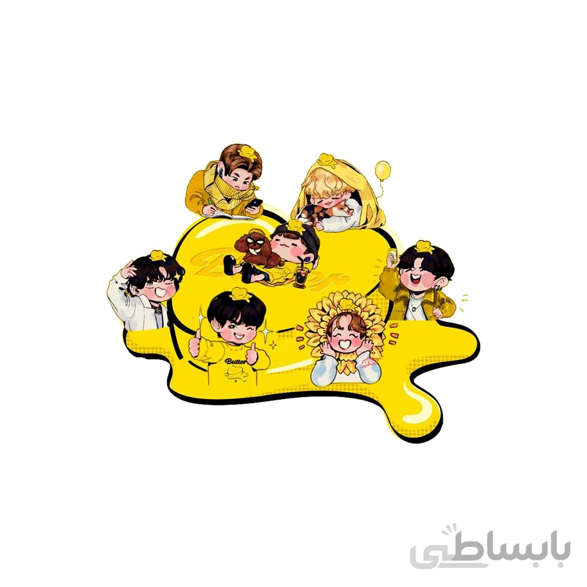 استیکر bts butter کد 11249