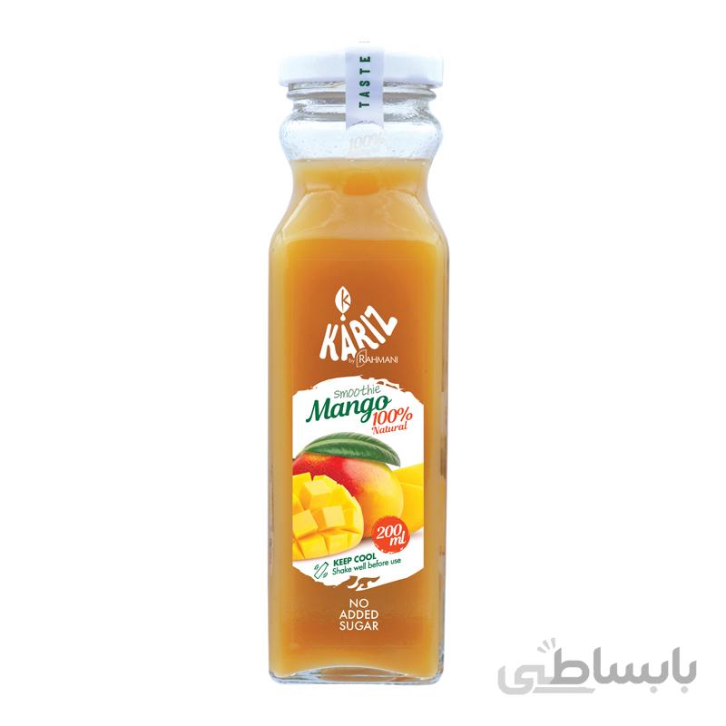 اسموتی انبه شیشه 200 کاریز 100% طبیعی