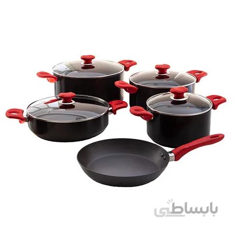 سرویس قابلمه هاردآنادایزد کارال مدل پادیشا (9 پارچه) ا Karal Hard-Anodized Padisha Cookware Set 9 Pieces