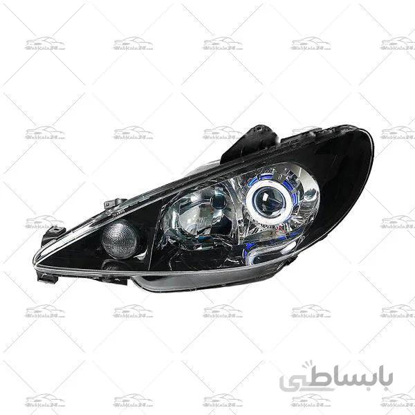 چراغ جلو اسپرت پژو 206 لنز دار آبی ا Blue Bi-Xenon Front Light For Peugeot 206 Headlights