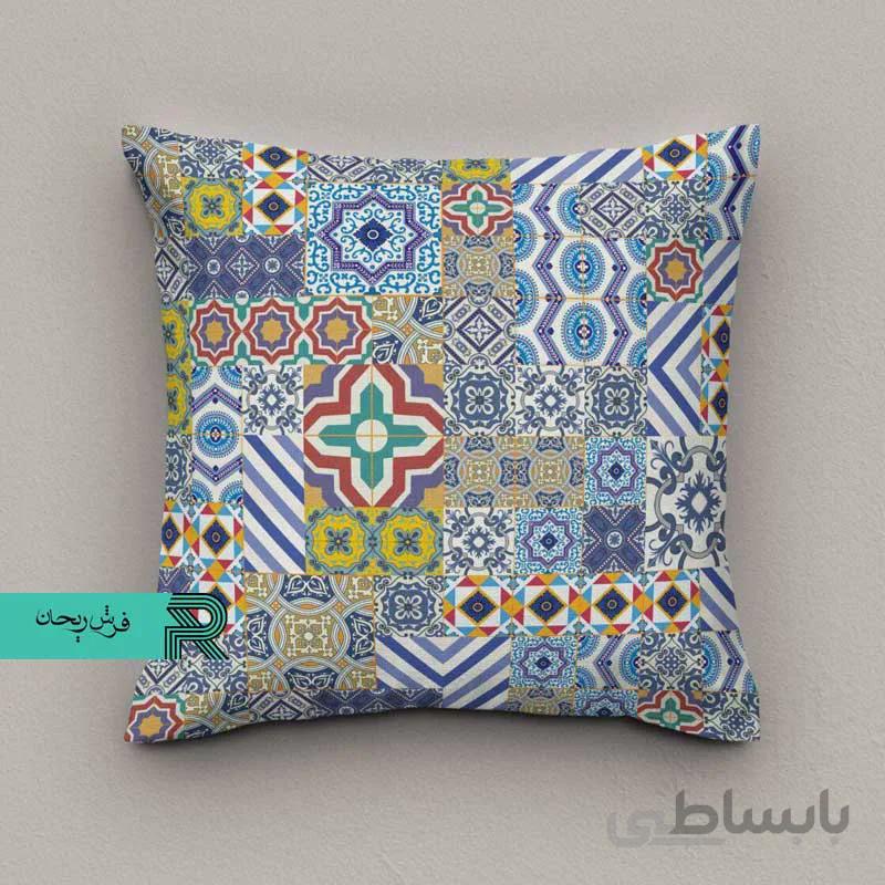 کوسن مخمل طرح اسلیمی کد6
