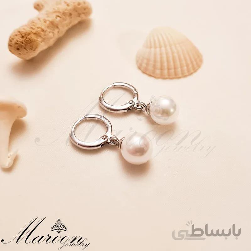 گوشواره مروارید مارگارت مارون CG90