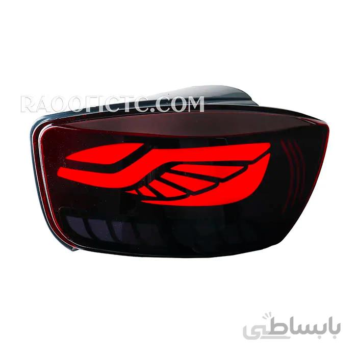 چراغ خطر عقب تیبا ۲ طرح پیانویی