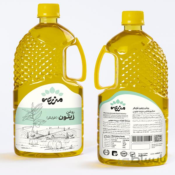 روغن زیتون فرابکر 1لیتری مزرعه مخصوص سالاد و طبخ با حرارت ملایم