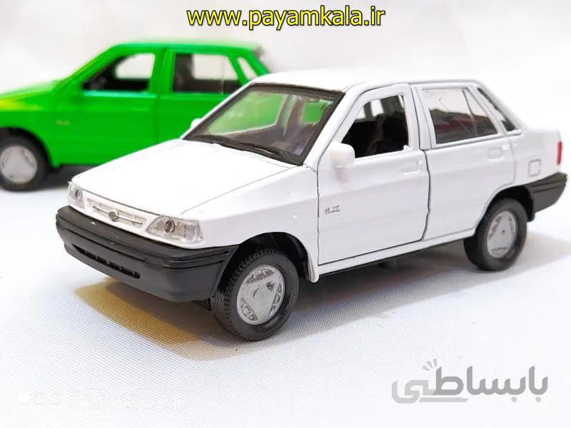ماشین اسباب بازی پراید صندوق دار سفید