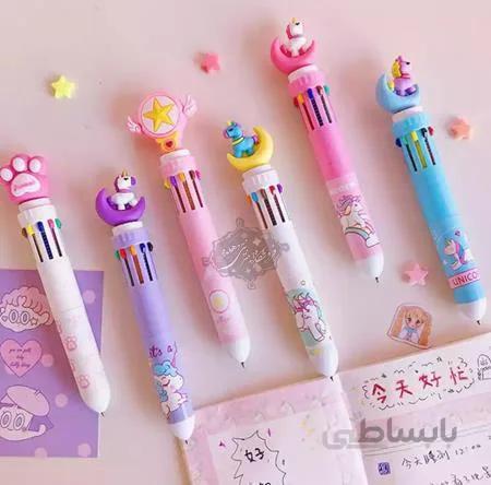 خودکار 10رنگ ماه و یونیکورن
