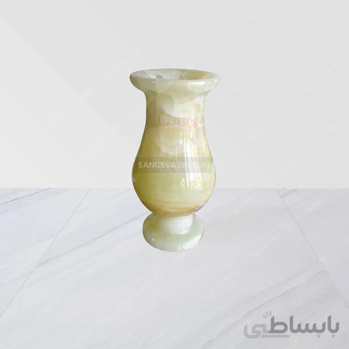 گلدان سنگی دکوری طرح مرمر
