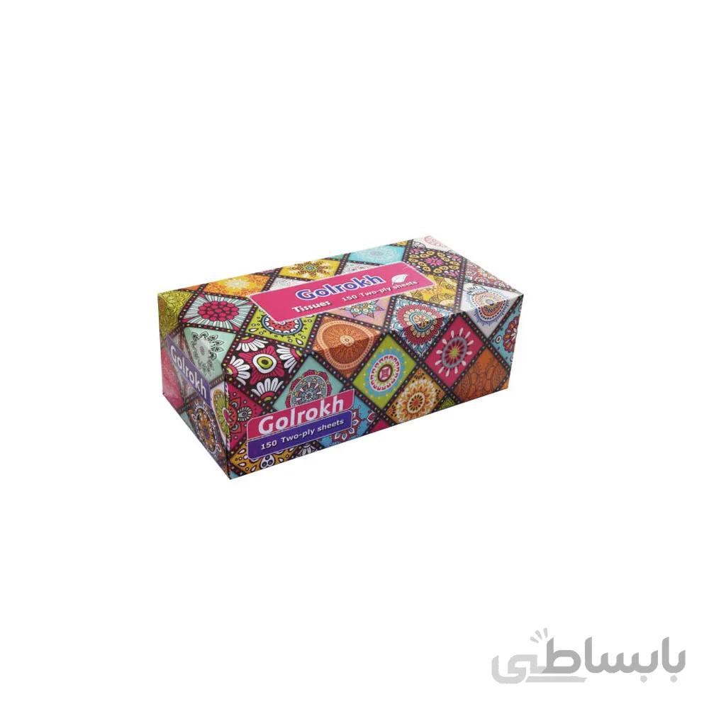 دستمال کاغذی 150 برگ گلرخ دو لایه