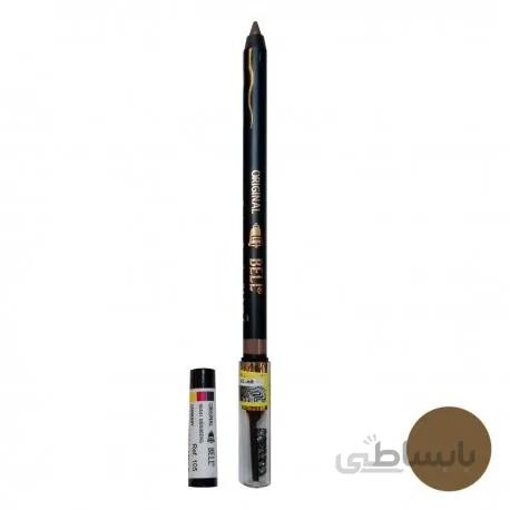 مداد ابرو مخملی ضدآب بل 108 BELL ا BELL EYEBROW SOFT WATERPROOF PENCIL