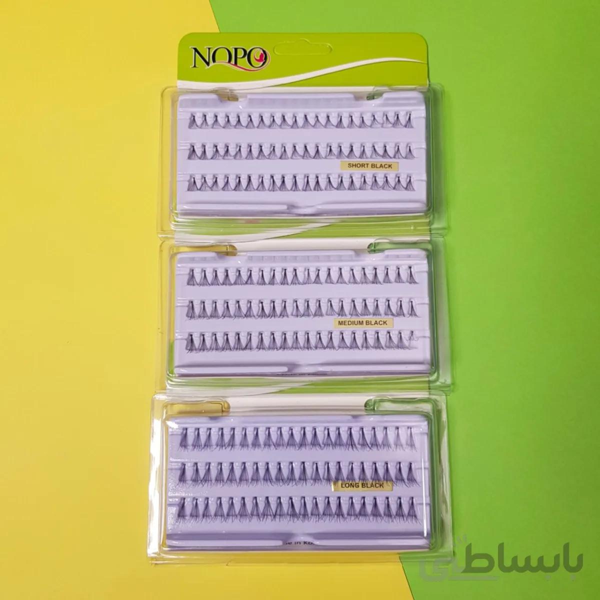 مژه دونه ای چشم نوپو NOPO مدل شورت، مدیوم و لانگ بلک
