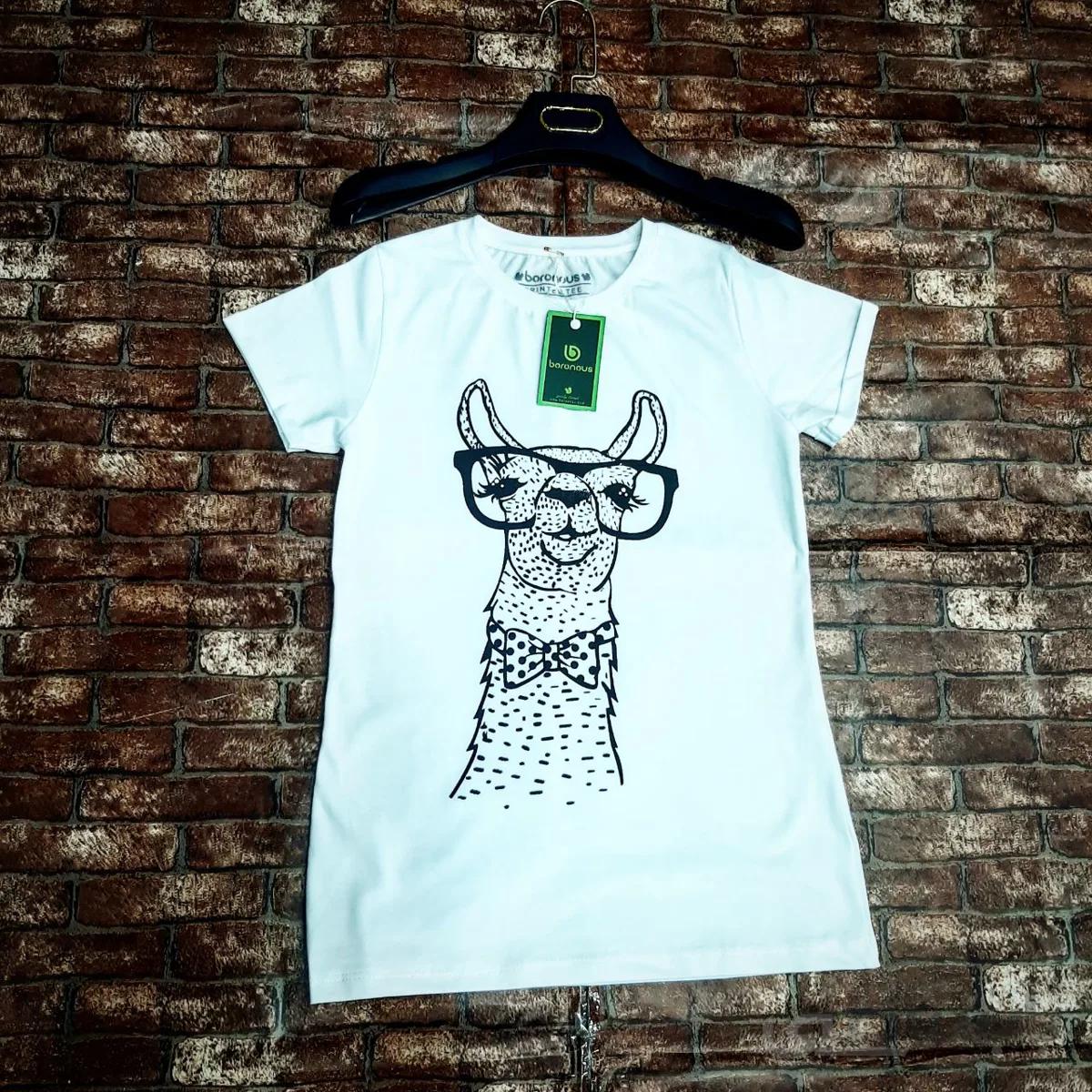 تیشرت زنانه لاما برند ترک borunous - m ا T.shirt
