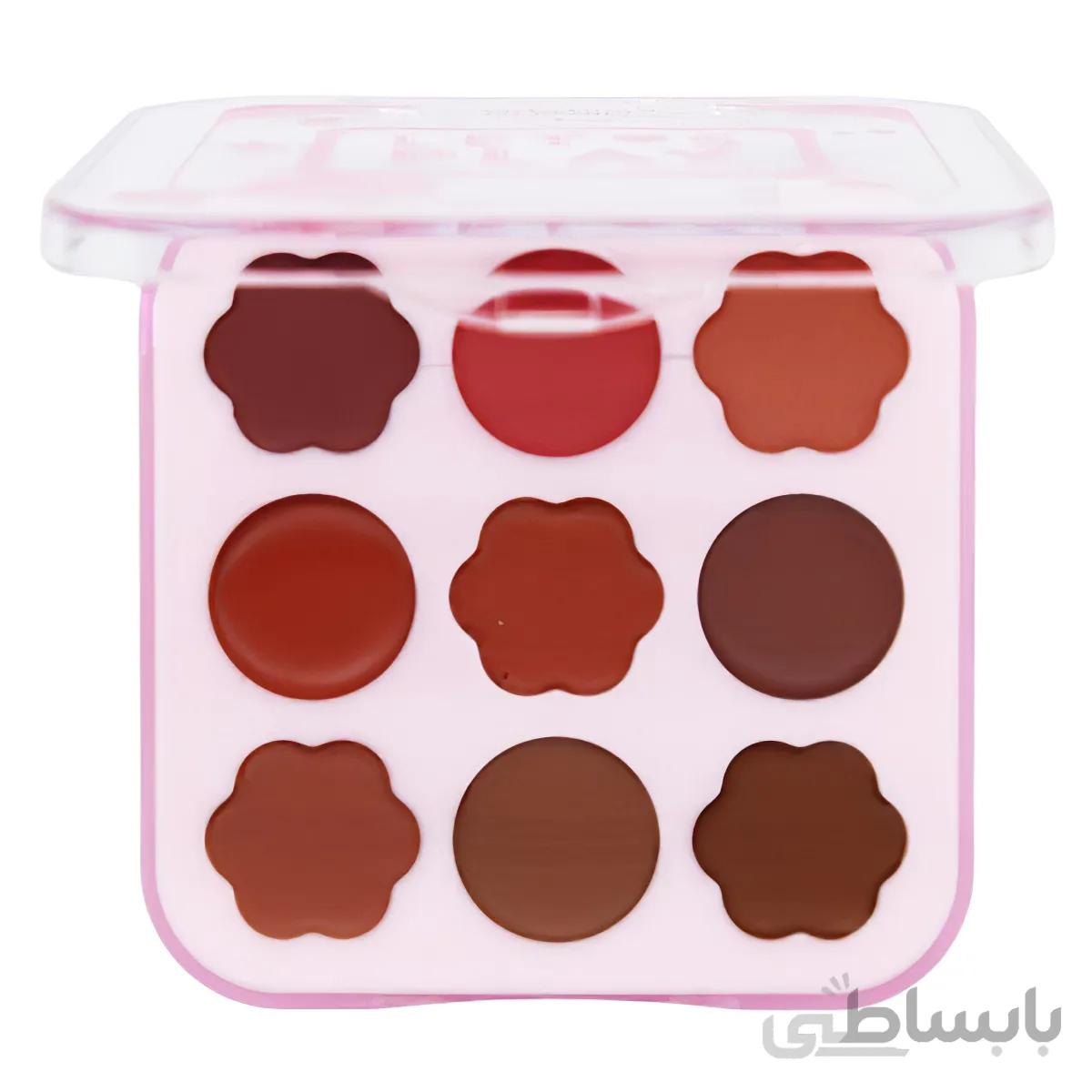 پالت رژ ۹ رنگ طرح دایره آرت اسکین (Artskin Letos Play 9 Color Creamy Lipstick Palette-Code A)