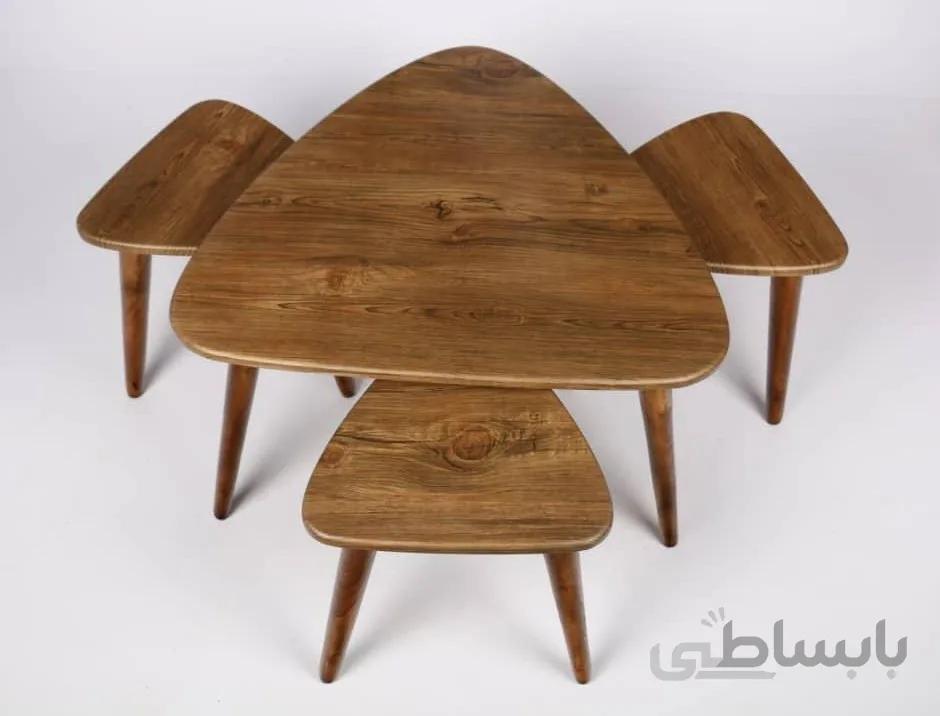 میز جلو مبلی و عسلی مثلثی
