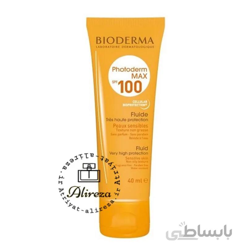فلوئید ضد آفتاب فتودرم مکس SPF100 بایودرما ا Bioderma Photoderm Max100 Cream Invisible