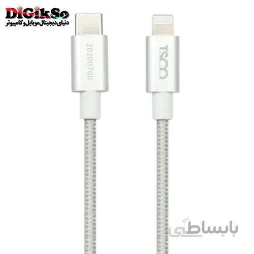 کابل شارژ تایپ سی به لایتنینگ تسکو مدل TC PD200 به طول 1.5 متر