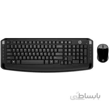 کیبورد و ماوس بی سیم اچ پی مدل 300 ا HP 300 Wireless Keyboard and Mouse