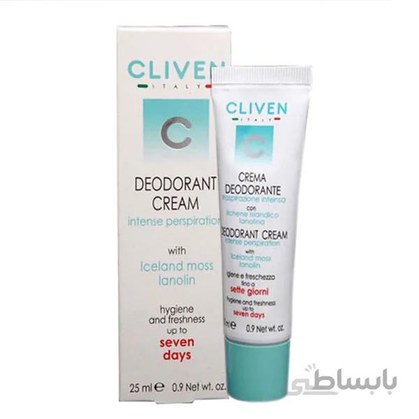 کرم زیر بغل دئودورانت کلیون مدل Deodorant Cream 7 Days حجم ۲۵ میلی لیتر
