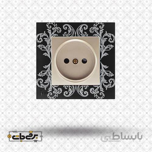 کلید و پریز کارن مینیاتور 2 مشکی جهان الکتریک
