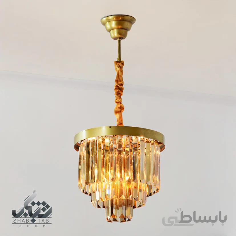 لوستر آویز کریستالی قطر 30 کد 3614