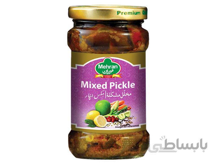 ترشی انبه مخلوط پاکستانی مهران فود مدل mixed pickle وزن 340 گرم