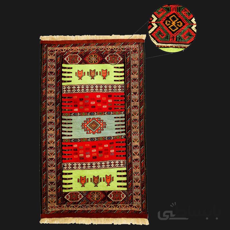 گلیم دست بافت سفره کردی مدل 001