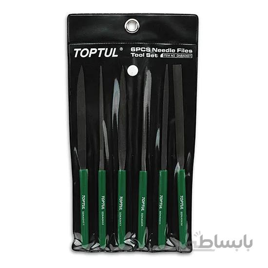سوهان آهن ساب سوزنی (دم موشی) 6 عددی تاپ تول – TOPTUL مدل GNBA0601