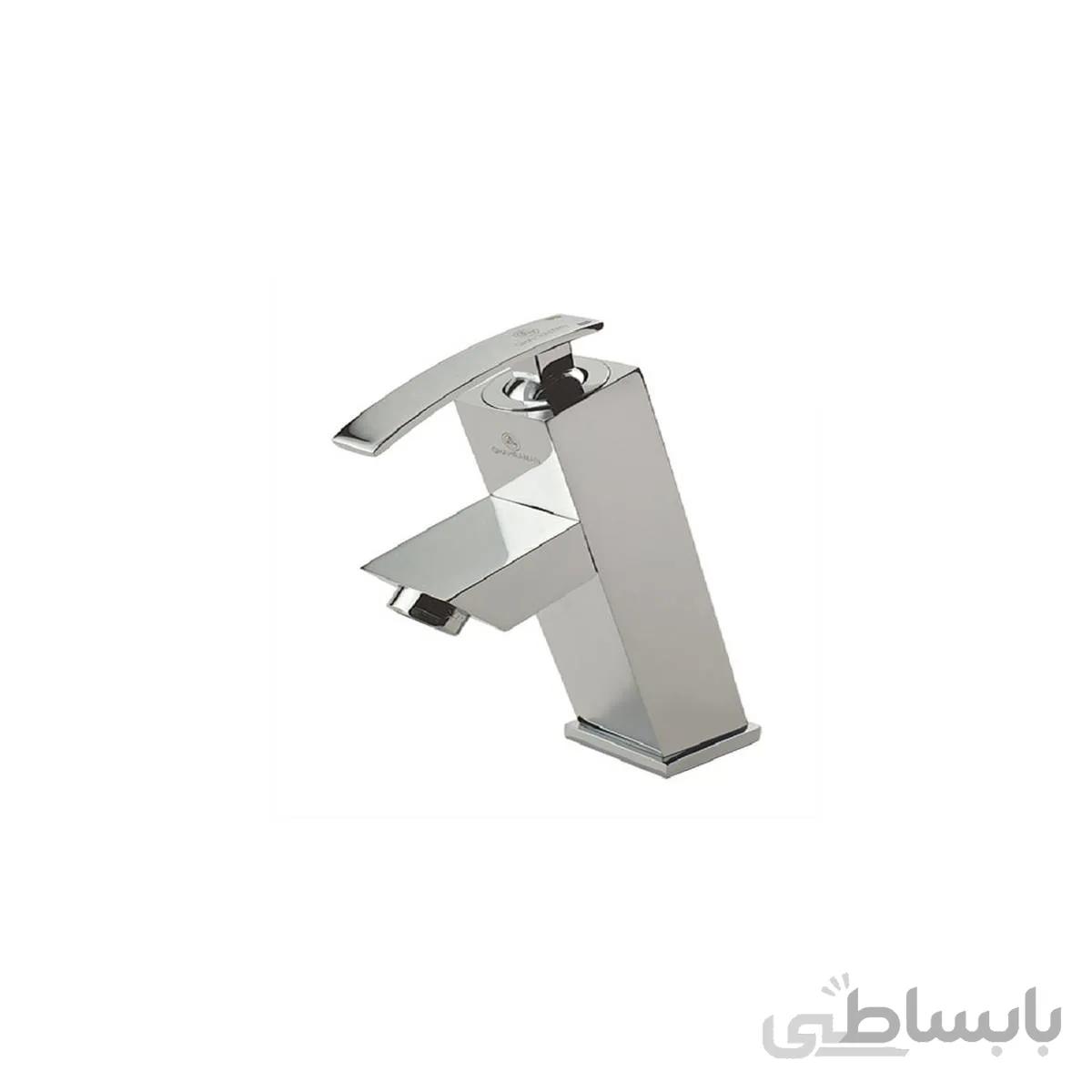 شیر روشویی فلت صدف کروم قهرمان ا Flat Sadaf Chrome Basin