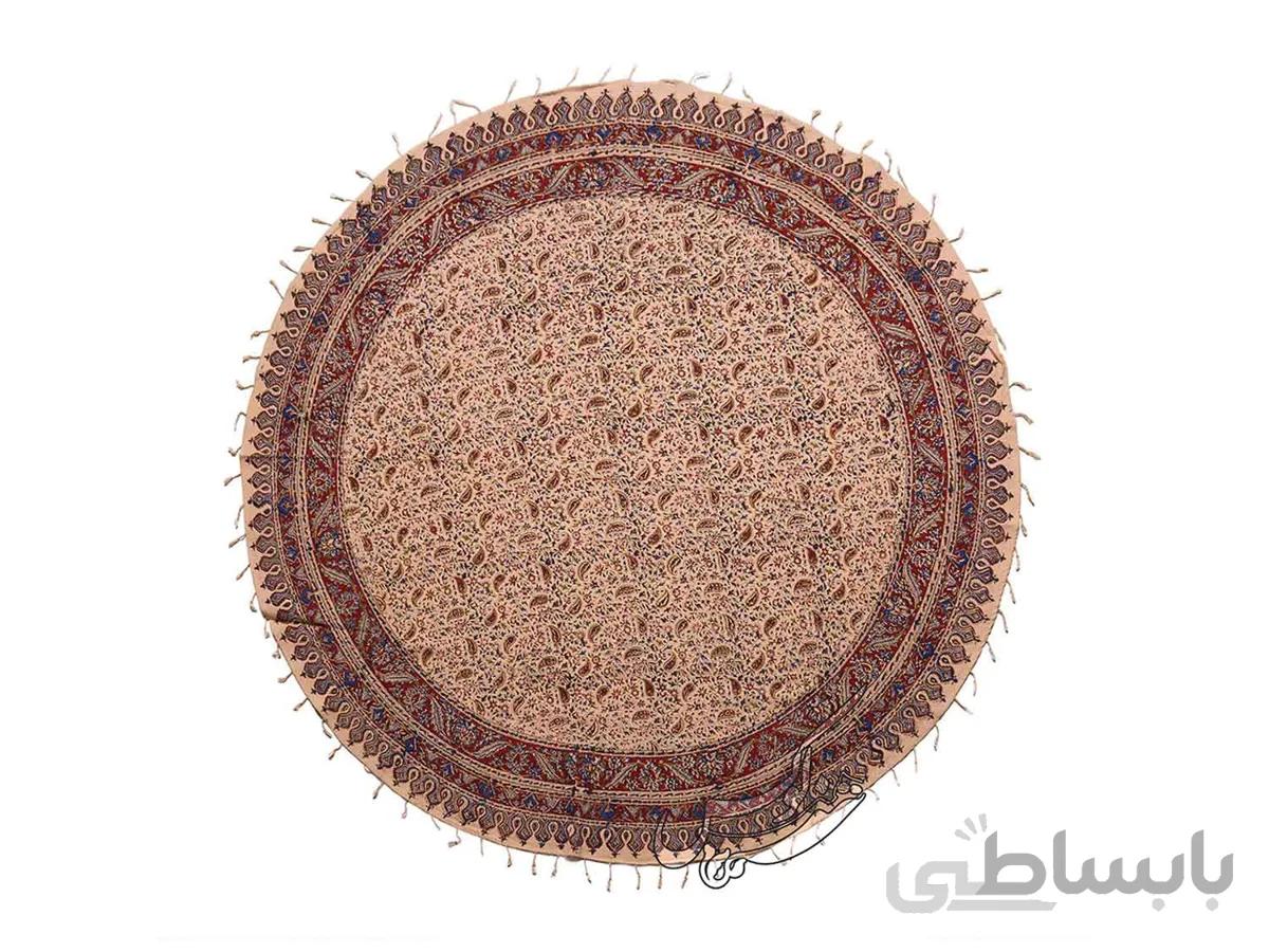 سفره قلمکار گرد طرح بیشه