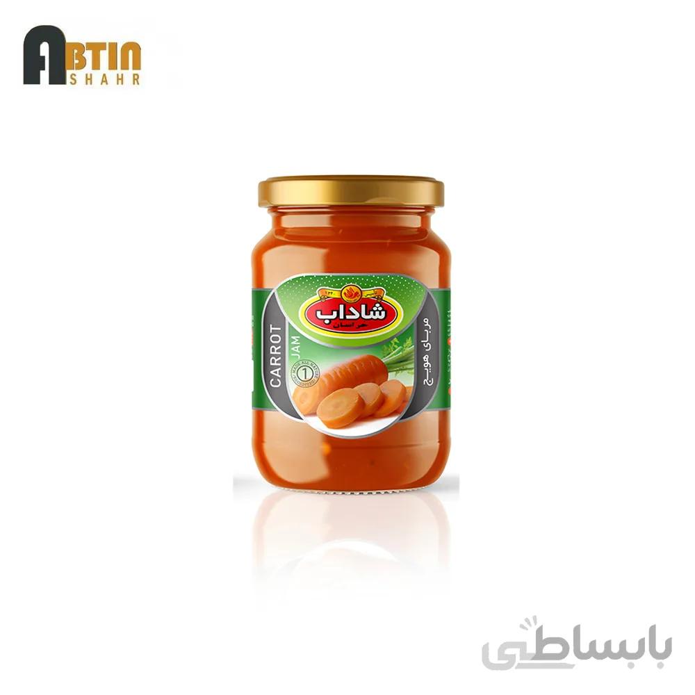 مربا هویج شاداب خراسان ۲۹۰ گرم_۱۲ عددی