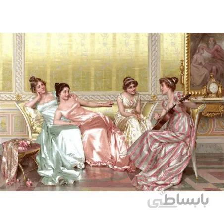 نخ و نقشه تابلو فرش طرح فرانسوی کد 163