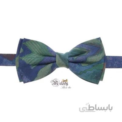 پاپیون سری مندو - مردانه (طرح ابروباد سبز روشن)