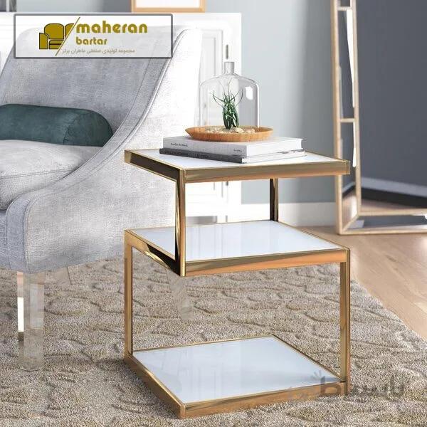 میز عسلی استیل مدل مارتینا MARTINA
