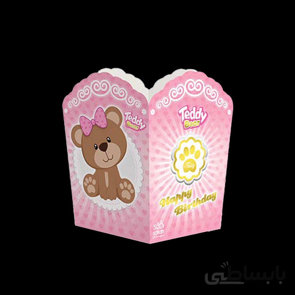 ظرف پاپ کرن تم تولد تدی دختر