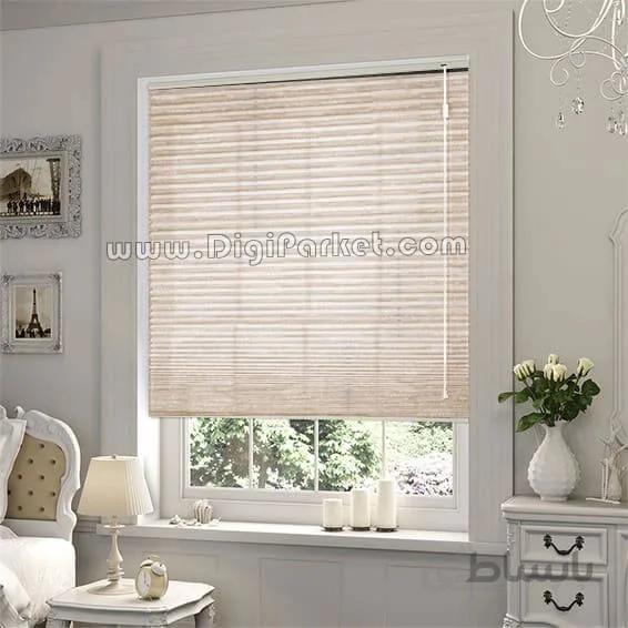 پرده پلیسه نخی مدل Walnut 02