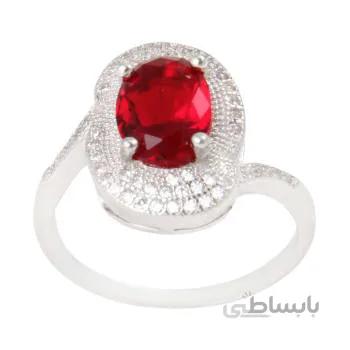 انگشتر نقره زنانه بازرگانی میلادی مدل سنگ کوارتز کد AWR_739