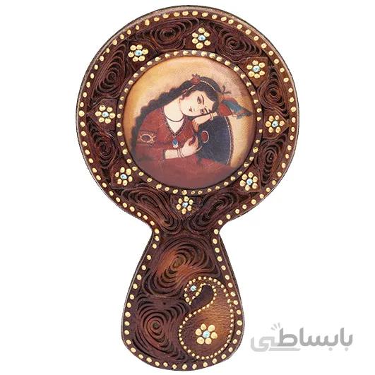 آینه دستی چرم کدCH-4