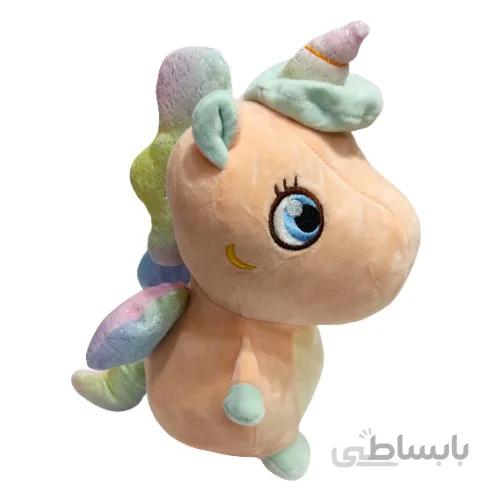 عروسک پولیشی اسب تک شاخ مدل ماه بالدار ارتفاع 28 سانتی متر Unicorn_اسباب بازی