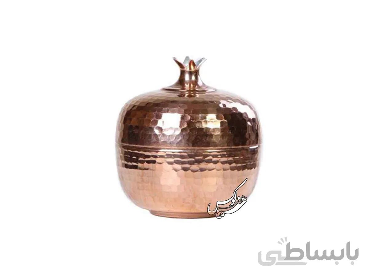 قندان مسی مدل انار
