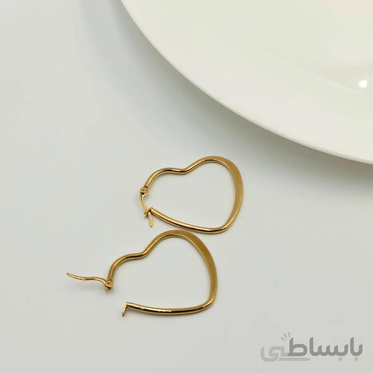 گوشواره استیل قلب - E11