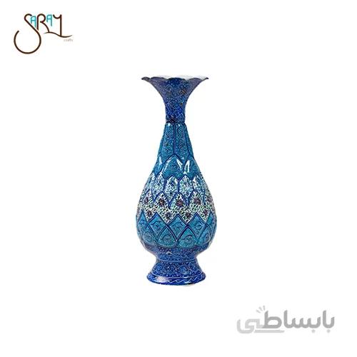 گلدان میناکاری مسی کوچک کد 4002