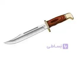 کارد شکاری باک 120 دسته چوبی