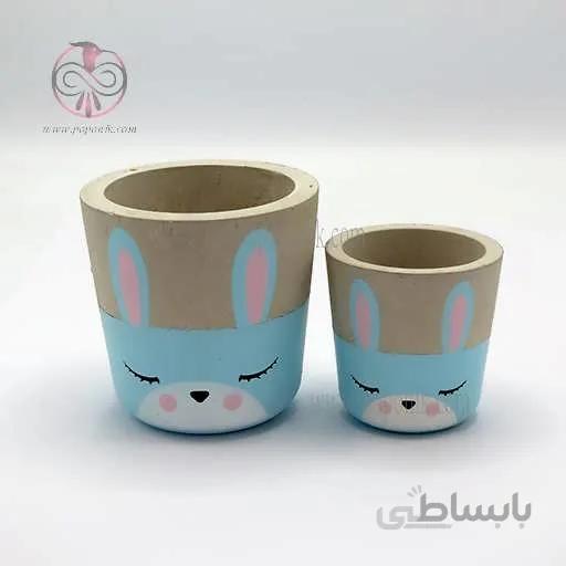 گلدان بتنی عروسکی خرگوش