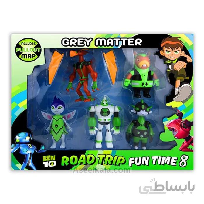 اکشن فیگور بن تن Ben 10 مدل Grey Matter بسته 5 عددی