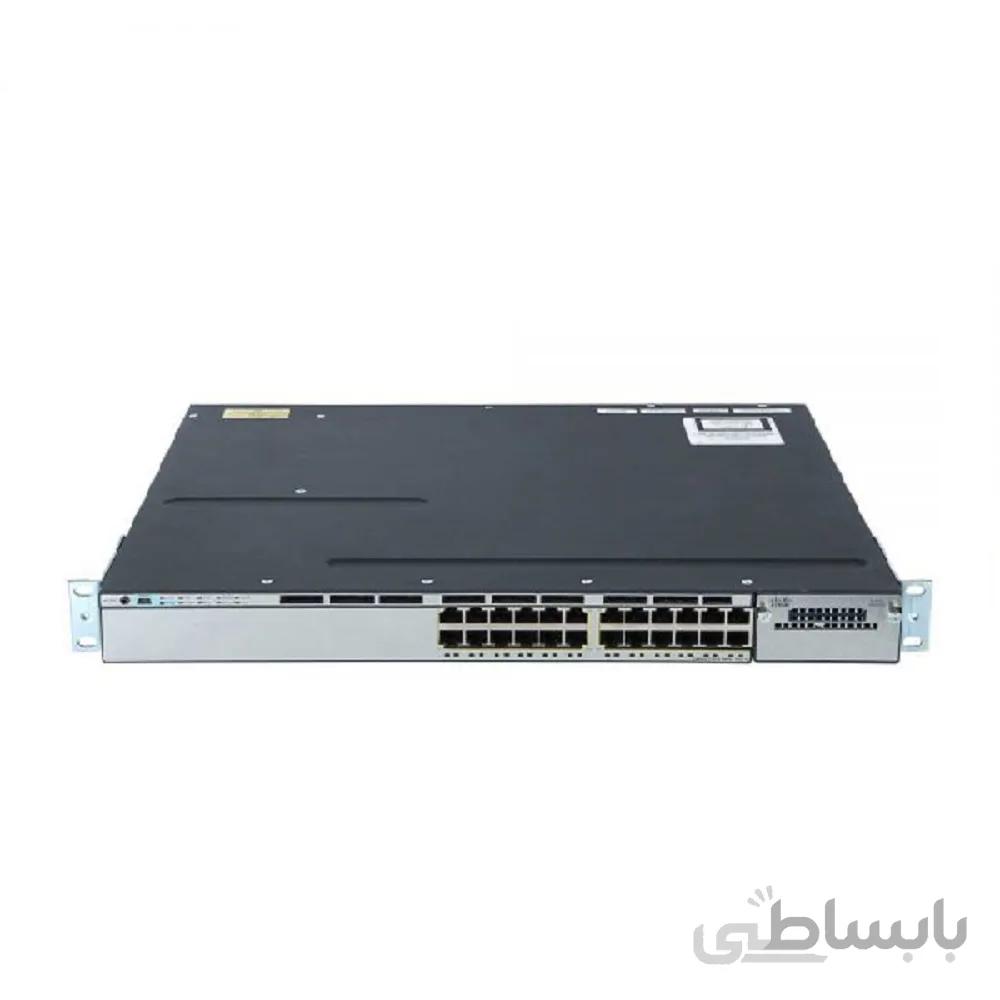 سوئیچ شبکه سیسکو 24 پورت WS-C3750X-24P-S ا Cisco Switch