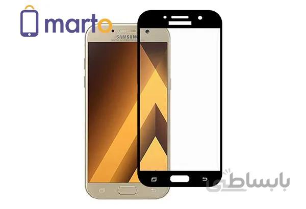 محافظ صفحه نمایش شیشه ای بوف مدل 5D مناسب برای گوشی سامسونگ Galaxy A7 2017 ا BUFF 5D glass screen protector for Samsung Galaxy A7 (2017)