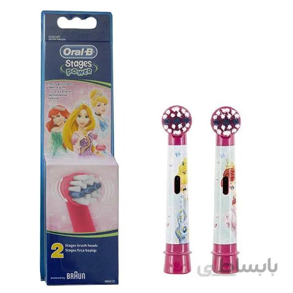 سری مسواک برقی کودک اورال بی ۲ عددی ORALB TOOTHBRUSH HAED