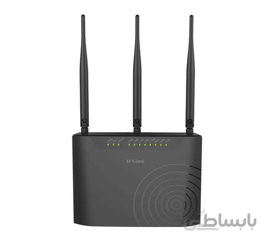 مودم روتر +VDSL2/ADSL2 بیسیم AC750 دی لینک مدل DSL-2870A ا D-Link DSL-2870A AC750 VDSL2/ADSL2 Plus Dual Band Wireless Modem Router