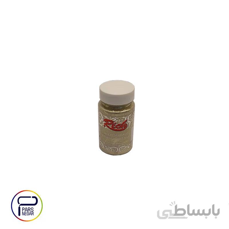رنگ مولتی سورفیس تیتانیوم متالیک ریچ کد ۲۵۱۲ هفت رنگ حجم ۹۰ سی سی