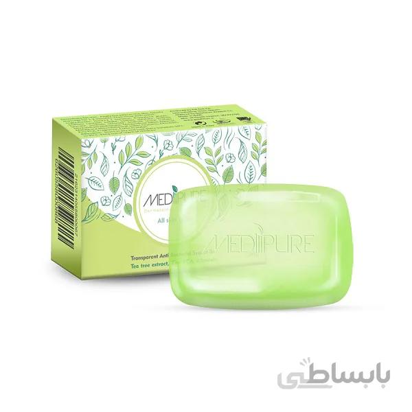 پن شستشو مدیپور مدل آنتی باکتریال حاوی عصاره درخت چای وزن 100 گرم