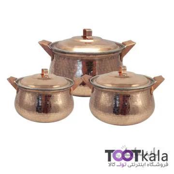 سرویس قابلمه 6 پارچه مسی توت کالا tootkala 1372